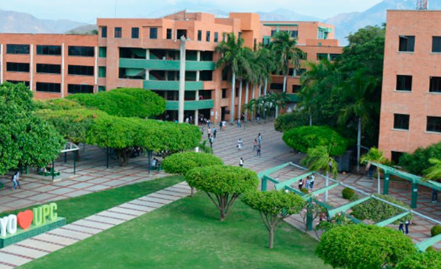 Vista aérea de la Universidad Popular del Cesar sede Sabanas