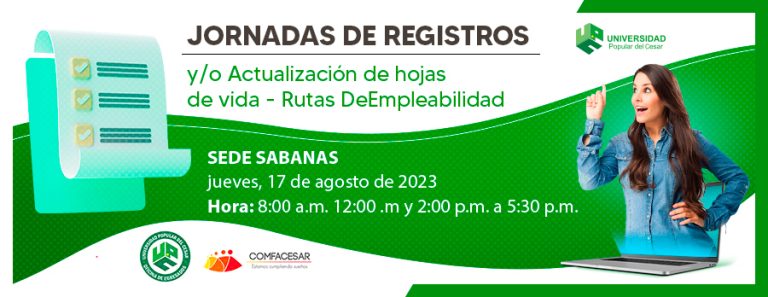 JORNADA DE REGISTROS Y/O ACTUALIZACIÓN DE HOJAS DE VIDA