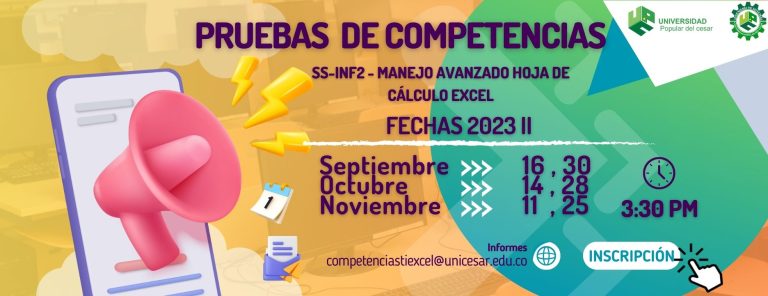 Banner Prueba de competencias excel avanzado