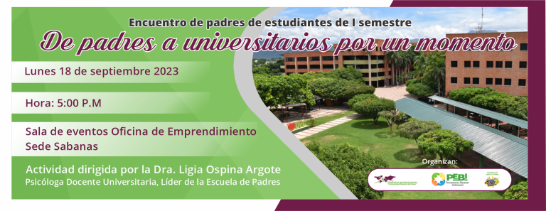 Banner Encuentro de padres de primer semestre