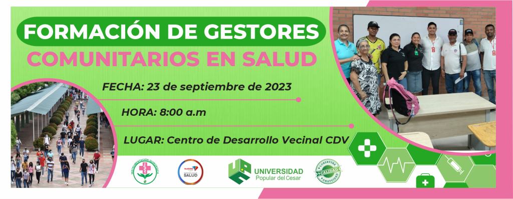 Banner Formación de gestores comunitarios en salud