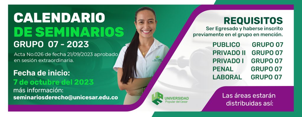 Banner Calendarios seminarios 2023