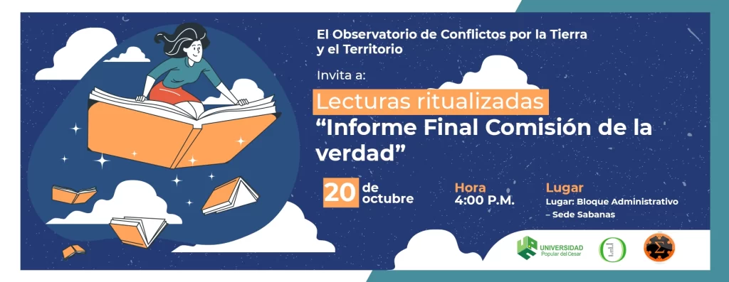 Banner Lecturas ritualizadas informe final comisión de la verdad