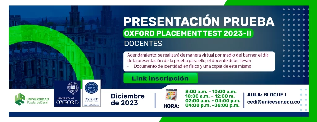 Banner PRESENTACION PRUEBA OXFORD DOCENTES