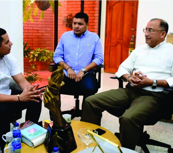 Rector de la UPC y el director del INDER trabajaran de la mano por el deporte de Valledupar.