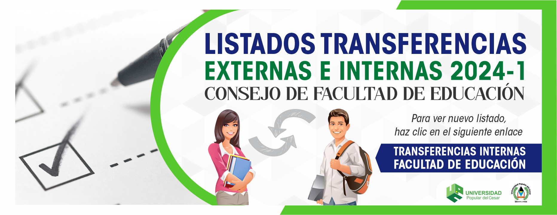 Banner listado transferencia educación