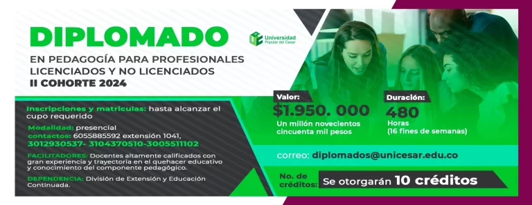 DIPLOMADO EN PEDAGOGÍA PARA PROFESIONALES LICENCIADOS Y NO LICENCIADOS