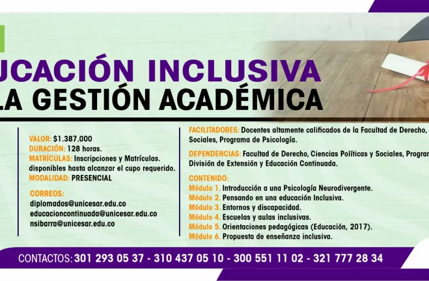 DIPLOMADO EN EDUCACIÓN INCLUSIVA DESDE LA GESTIÓN ACADÉMICA