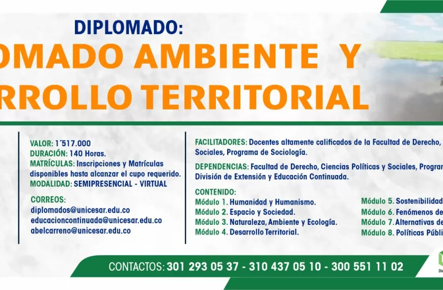 DIPLOMADO AMBIENTE Y DESARROLLO TERRITORIAL