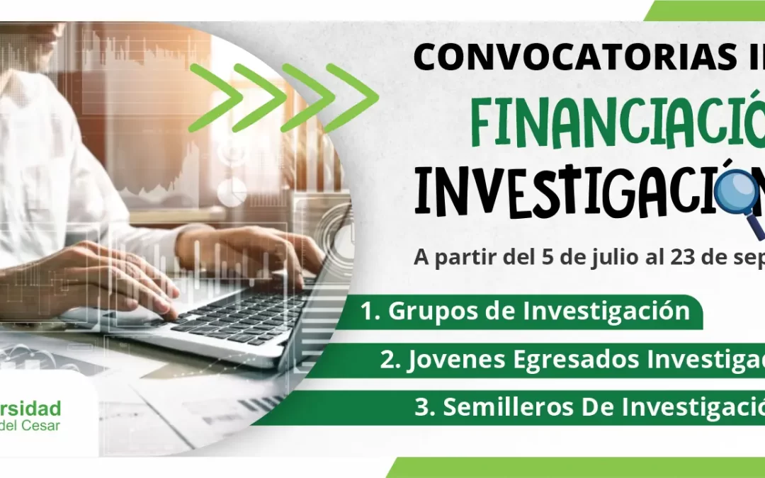 CONVOCATORIAS INTERNAS DE FINANCIACIÓN DE INVESTIGACIÓN2024