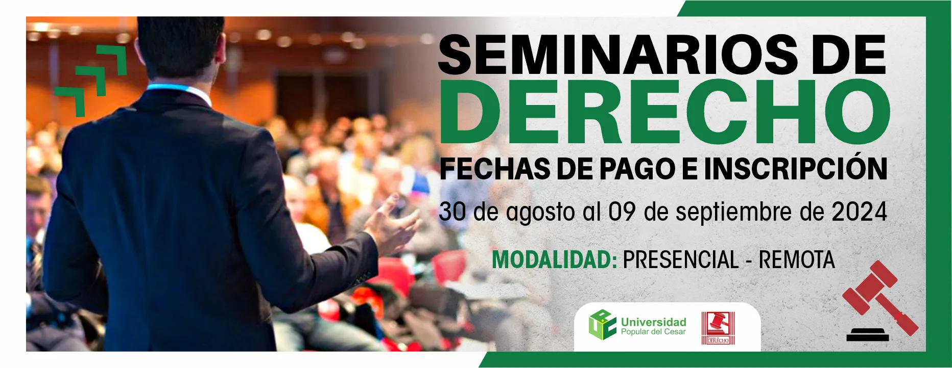 Banner Seminario de Derecho