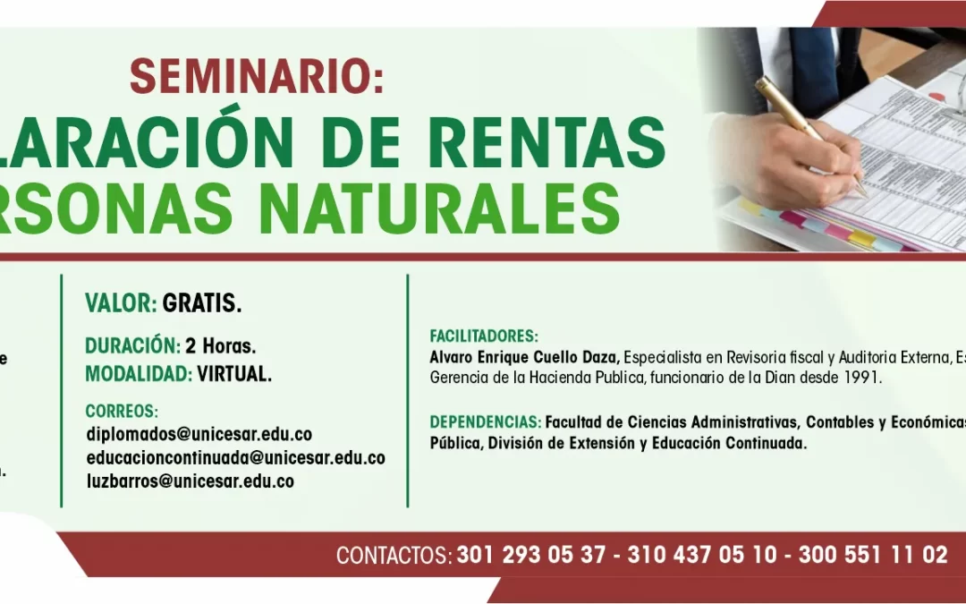 SEMINARIO: DECLARACION DE RENTAS PERSONAS NATURALES