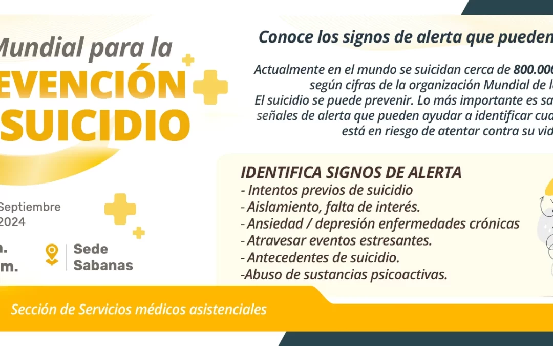 DÍA MUNDIAL PARA LA PREVENCIÓN DEL SUICIDIO 2024