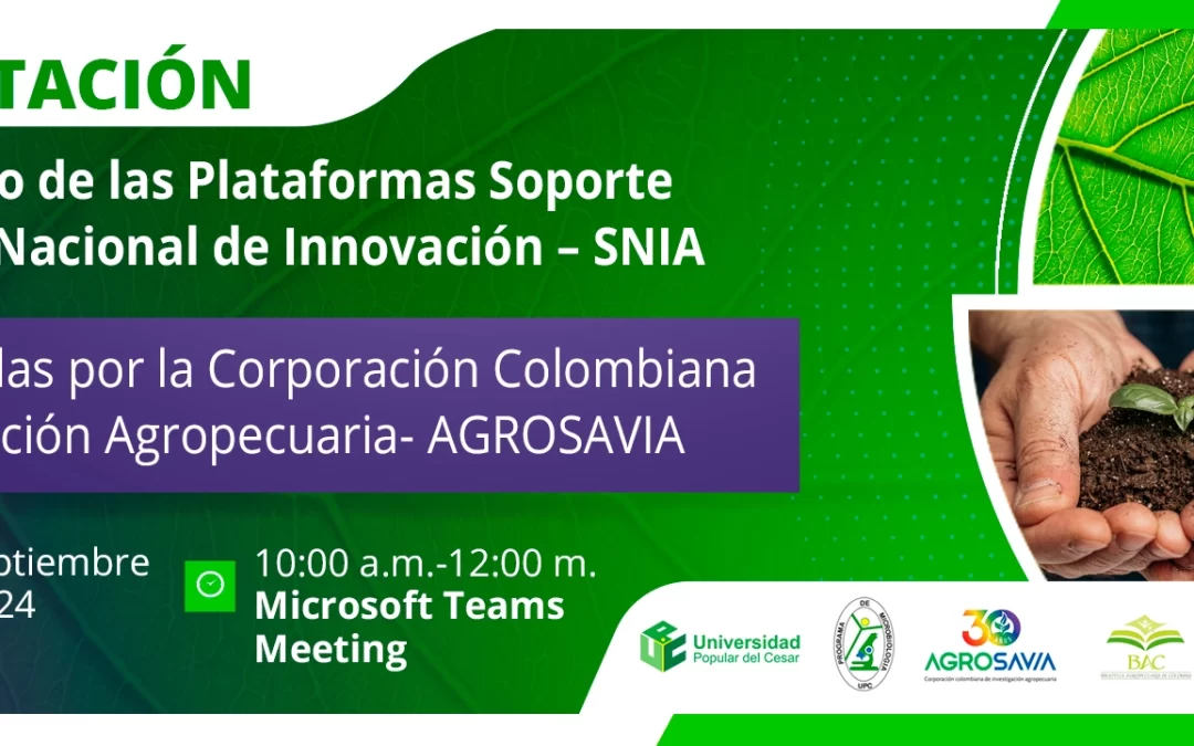 CAPACITACIÓN SOBRE EL USO DE LAS PLATAFORMAS SOPORTE AL SISTEMA NACIONAL DE INNOVACIÓN – SNIA