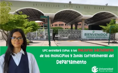 UPC entregará cupos a los mejores bachilleres de los municipios y zonas corregimental del departamento