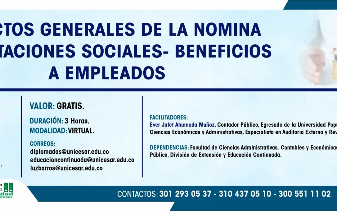 ASPECTOS GENERALES DE LA NOMINA DE PRESTACIONES SOCIALES- BENEFICIOS A EMPLEADOS