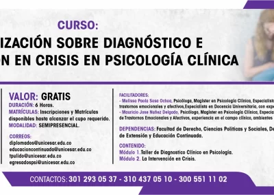 ACTUALIZACIÓN SOBRE DIAGNOSTICO E INTERVENCIÓN EN CRISIS PSICOLÓGICA CLÍNICA