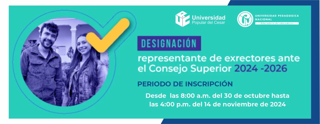 Banner Designación Representantes de Exrectores