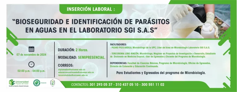 Banner IBioseguridad e identificación de parasitos