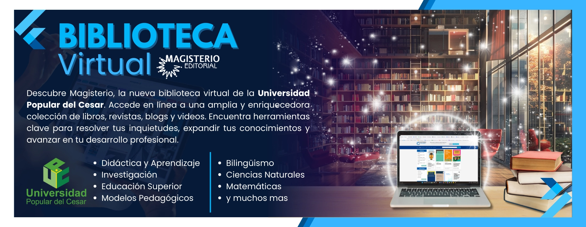 Banner Biblioteca en Linea Magisterio