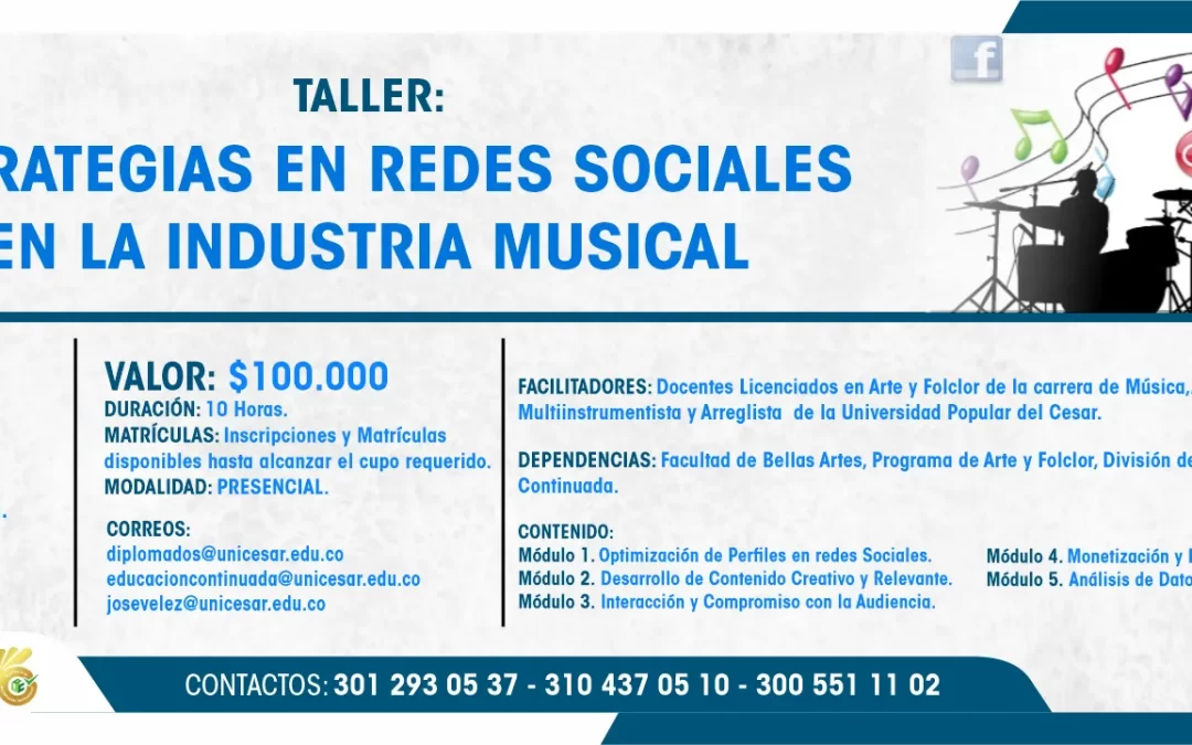 TALLER ESTRATEGIAS EN REDES SOCIALES EN LA INDUSTRIA