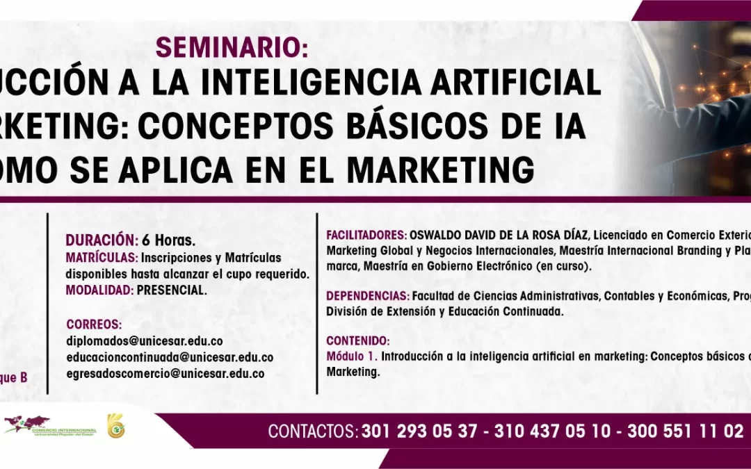 SEMINARIO INTRODUCCIÓN A LA INTELIGENCIA ARTIFICIAL EN MARKETING