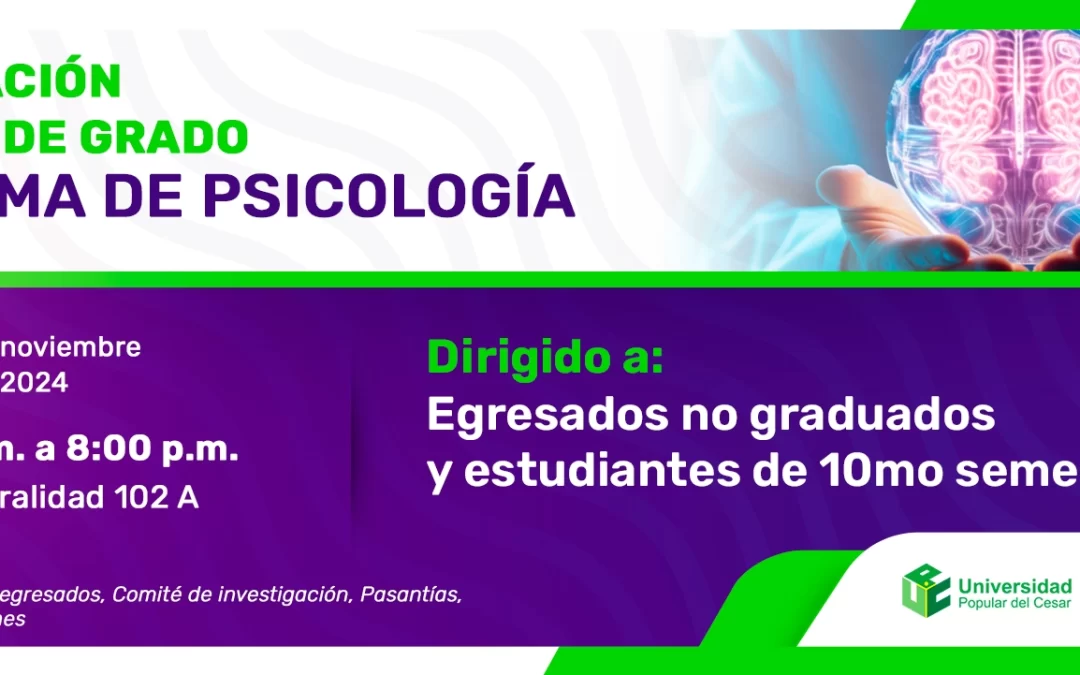 SOCIALIZACIÓN OPCIONES DE GRADO PROGRAMA DE PSICOLOGÍA