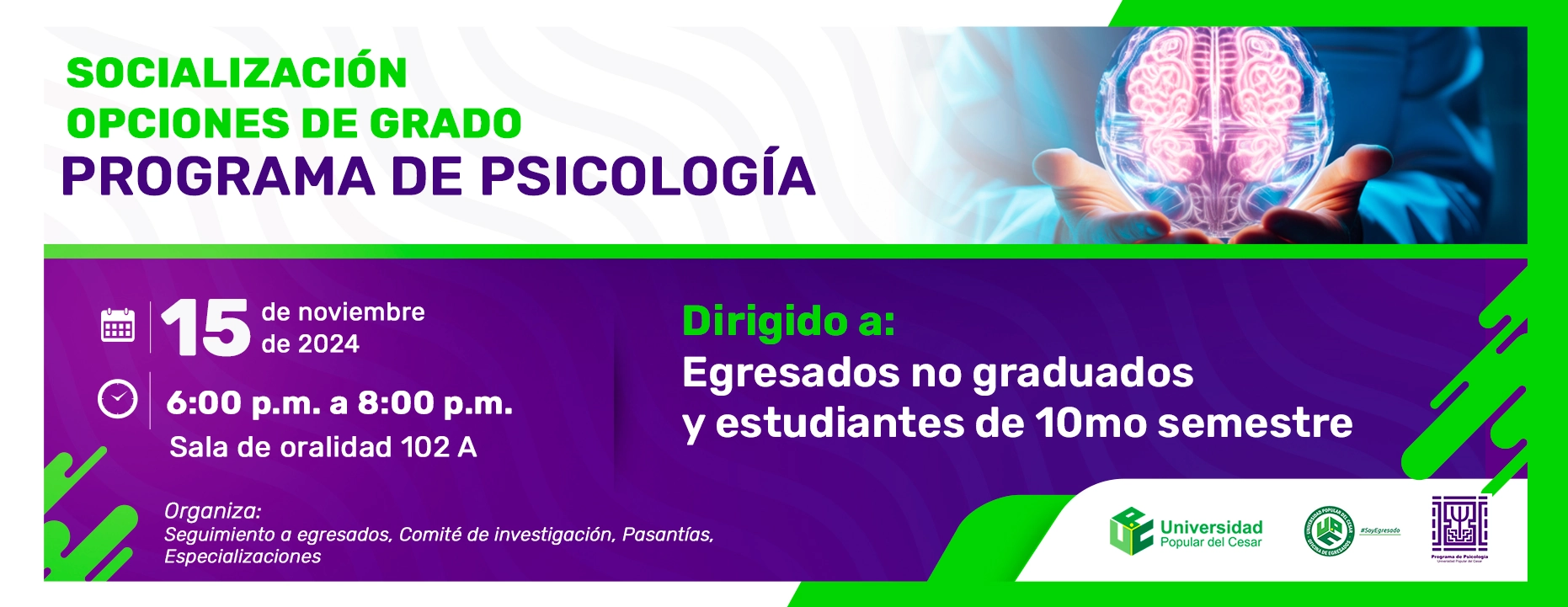 Banner Opciones de Grado Psicología