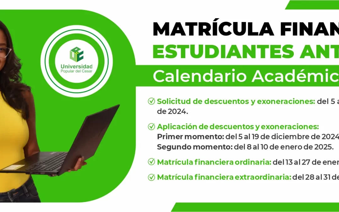 MATRÍCULA FINANCIERA ESTUDIANTES ANTIGUOS