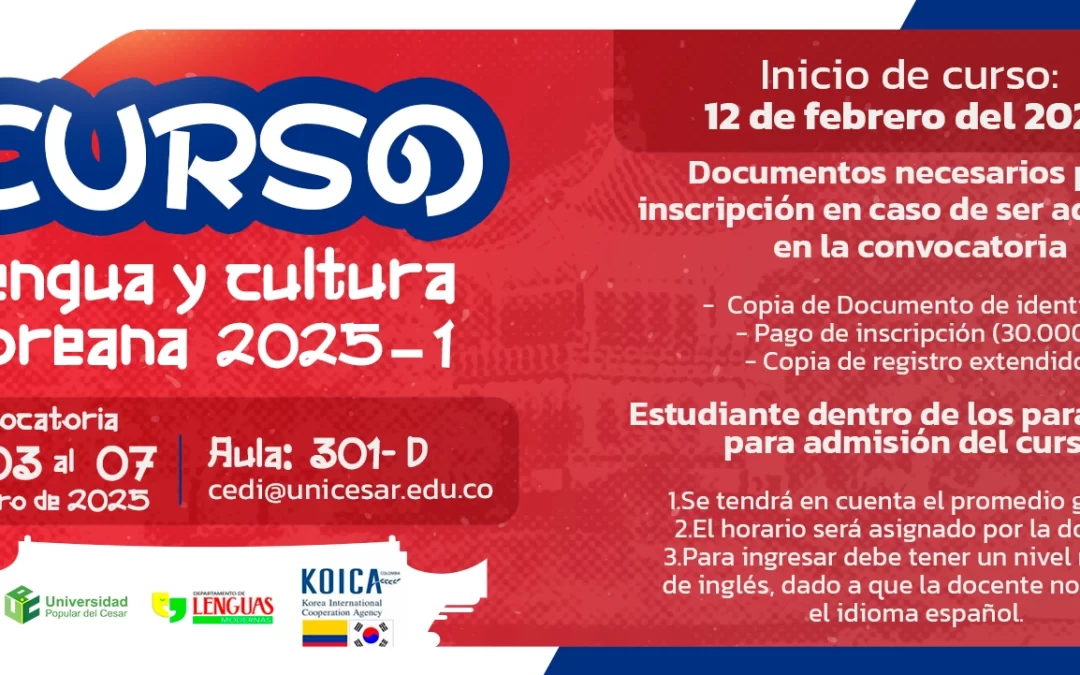 CURSO LENGUA Y CULTURA COREANA 2025-I