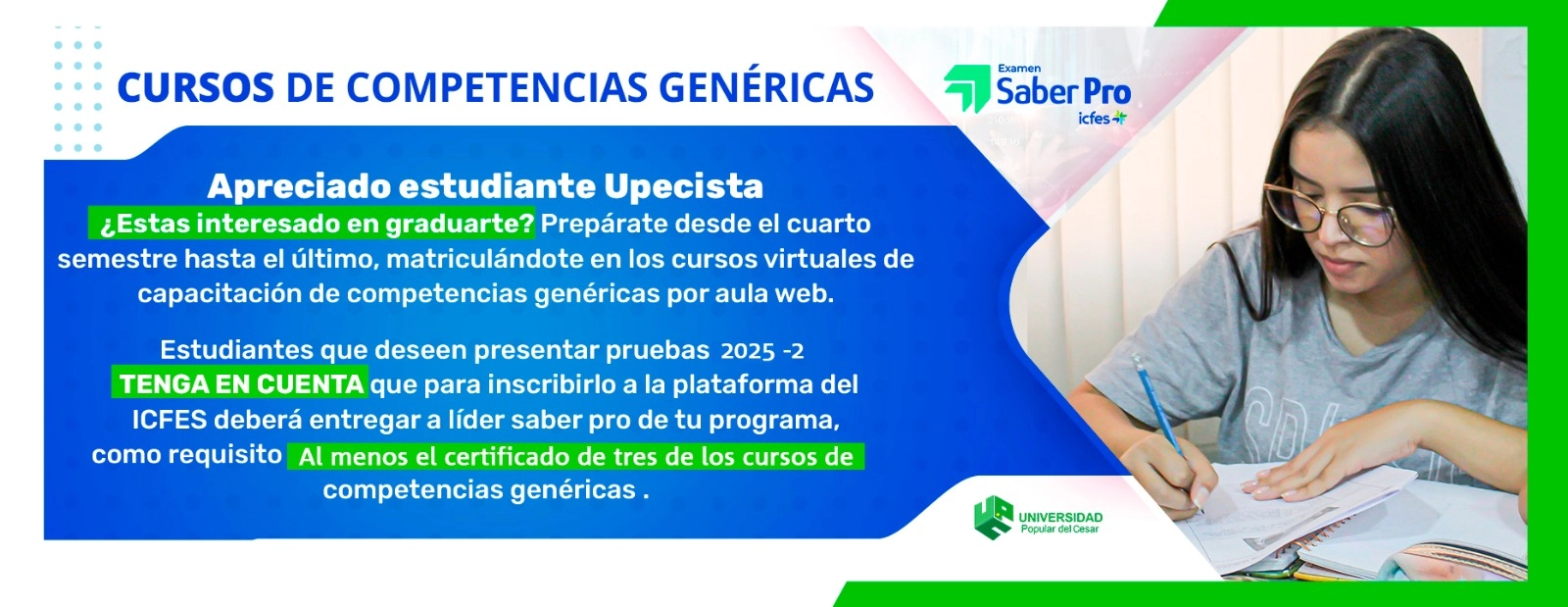 Curso de competencias genéricas saber pro 2025-1