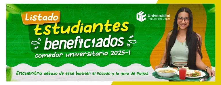 Listado de Estudiantes beneficiados en el comedor universitario 2025-1