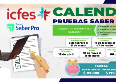 CALENDARIOS PARA PRESENTAR PRUEBAS SABER PRO 2025 – 1