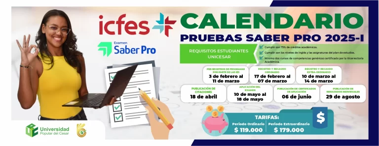 Calendarios para presentar pruebas saber pro 2025 - 1